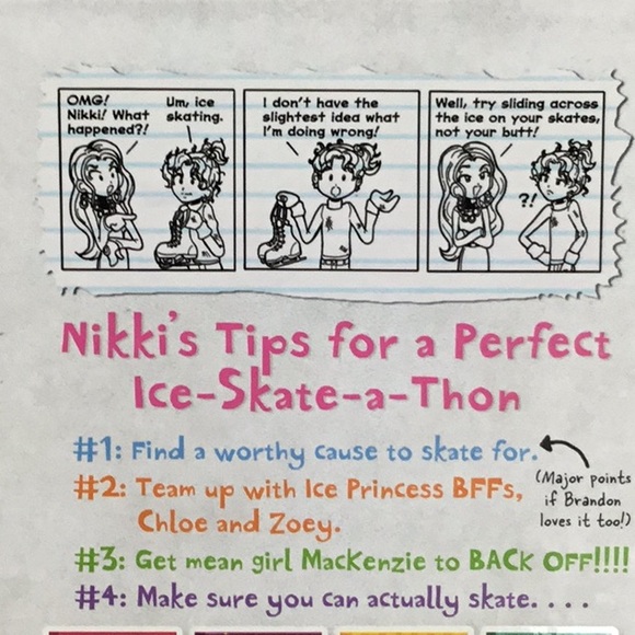 Dork Diaries Tales from a NOT-SO-Graceful Ice Princess Used Book - Picture 3 of 4